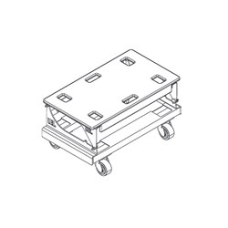 JBL VTX A8 Vertical Transporter Cart - for up to 4 x VTX A8